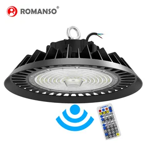 Romanso Customization Remote Sensor Led High Bay Light Ufo 150W For Industry Ufo Led High Bay Lamp