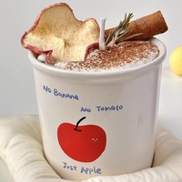 Vela Aromática de Manzana Tostada en Taza, Linda, al por Mayor, Hecha a Mano, Decoración de Mostrador de Tienda, Regalo Temático de Otoño para Clientes