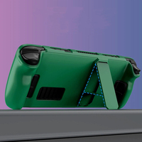 Étui de protection portable multi-couleurs, respectueux de la peau, résistant aux chutes, en matériau EVA PC pour Steam Deck OLED avec support