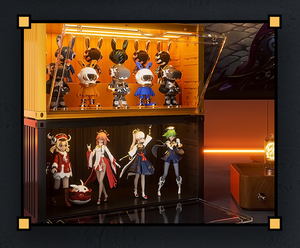 Hộp đựng mô hình nhân vật có đèn LED, hình vuông, xếp chồng được, số lượng đặt hàng tối thiểu thấp, bán buôn, có sẵn trong kho - Product Image 2