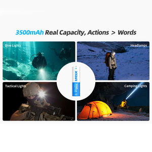 Expédition Rapide Depuis l'Entrepôt Américain Batterie Rechargeable au Lithium Li-ion <span class=keywords><strong>18650</strong></span> XTAR de Haute Qualité 3500mAh 3.6 3.7V Protégée à Bouton Supérieur - Product Image 4