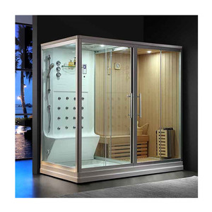 Shower Steam ANAQ Direct Manufacturer Bathroom White Indoor Shower Wet Steam Home Sauna Room