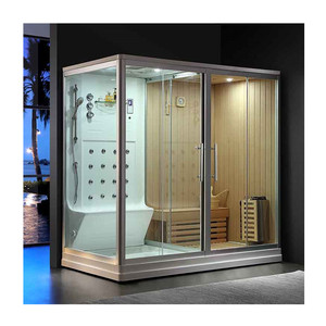 ANAQ Direct Hersteller Badezimmer Weiß Innen dusche Nassdampf Home Sauna raum