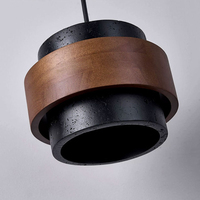 Wabi Sabi Petites lampes suspendues haut de gamme Nordic Minimalist Black Stone LED Lighting pour Home Restaurant Bar AC 85-265V
