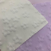 Pabrik langsung 3D pola bunga Jacquard kain celup 75D poliester untuk kemeja & Gaun wanita untuk tas pernikahan setelan tirai