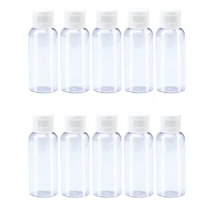 Custom 15 Ml 30 Ml 50 Ml 60 Ml 70 Ml 100 Ml 120 Ml 250 Ml Pet Plastic Knijpfles Met Klapdop Voor Cosmetische Verpakking