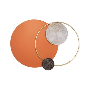 Anneau circulaire créatif en métal fantaisie Art mural en fer forgé salon décoratif maison ornements anniversaire mural - Product Image 6