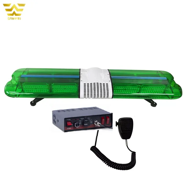 DC12V led 100W 150W 200W 사이렌 경적 스피커 지붕 마운트 번쩍이는 비상사태 경고 사용된 구급차 빛