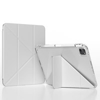 Beauty Y Fold acrylique transparent à bord souple avec porte-crayon droit pour iPad pro234 11 pouces
