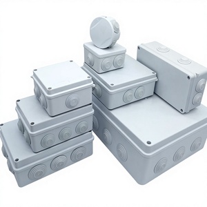 Boîtes de jonction électriques en plastique PP carrées blanches, certification CE GCC, étanches à l'eau IP55, pour extérieur - Product Image 2