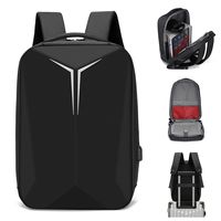 Sac à dos pour ordinateur portable unisexe, résistant, en polyester Oxford, coque EVA antivol, étanche, avec port USB