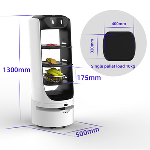 Robot de Servicio Inteligente con Evitación Automática de Obstáculos, Robot de Entrega de Alimentos de 3 Bandejas para Restaurantes y Cafeterías 4S - Product Image 3