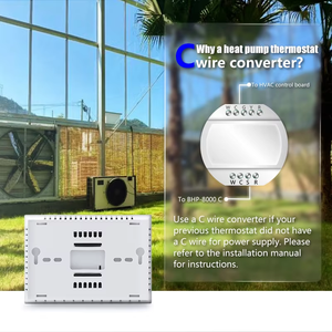 Termostato Digitale Beca per Controllo Temperatura Ambiente, Smart Home Tuya Wi-Fi, Sistema di Riscaldamento e Raffreddamento FCU, Convertitore C-Wire per Ventilconvettore - Product Image 2