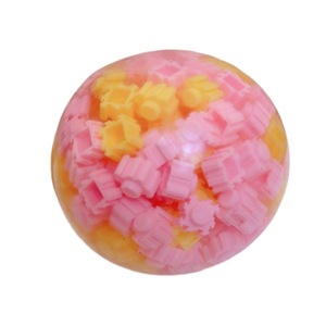 Jincan Hot Selling Slow Rebound Plastic Building Block Ball <b>Toy</b> Burst Noisy <b>Slime</b> Hand Ball Decompression Soft Squeeze <b>Toys</b> Kids - Product Image 1