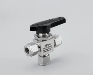 Instrumentation Ball Valve Ball Valve Double Ferrule Stainless Steel Instrument 3 Way Type Swagelok Type High Quality