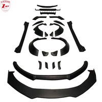Z-ART 2008-2012 A4 Wide Aerokit für Audi A4 Lippen-Spoiler Karosserie-Kit Frontlippe+Seitenschweller+Heckdiffusor+Heckspoiler+Radlaufverbreiterung