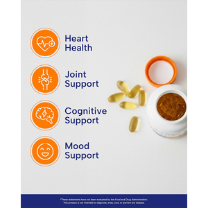 Aceite de Pescado Orgánico de Marca Propia Bajo en Azúcar, Omega-3 Natural para el Apoyo Cognitivo y Articular, Cápsulas Blandas de Alta Concentración - Product Image 3