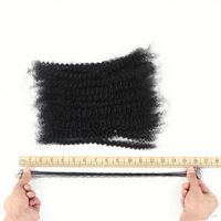 Cheveux humains brésiliens 100% Remy en gros, haute qualité, bouclés crépus, en vrac, double trame machine, pour tresses, dreadlocks et torsades, teints