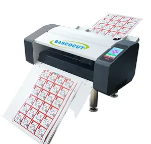 Bascocut Desktop Automatische A3 Vel Papier Sticker Label Sterven Snijmachine Lijm Label Stansmachine