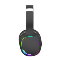 Headphone Gaming Nirkabel LED RGB Chipset JL dengan Mikrofon untuk Ponsel & Penggunaan saat Bepergian