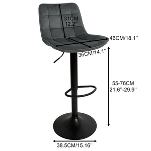 Thương mại tuq ghế sang trọng hiện đại điều chỉnh ngoài trời nhà Thanh nhung ghế sắt Cơ Sở thanh phân số lượng lớn giá thấp bán buôn - Product Image 3