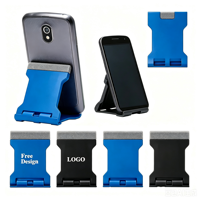 Support de téléphone portable universel pliable mini réglable antidérapant en plastique portable avec logo personnalisé