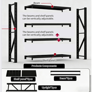 Customizable Light Duty Steel Warehouse Shelving 250kg/Layer 5-Layer Adjustable <strong>Storage</strong> <strong>Racking</strong> with Corrosion Protection - Product Image 2