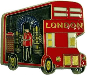 Décoration d'intérieur au design moderne, autocollant magnétique en métal sur le thème des monuments anglais, bus londonien, pont, Big Ben, souvenirs britanniques, aimant pour réfrigérateur - Product Image 4