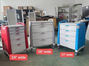 Dayanıklı acil durum tıbbi taşıma arabası | Merkezi kilitleme, sessiz tekerlekler ve verimli depolama sistemi onaylandı - Product Image 6