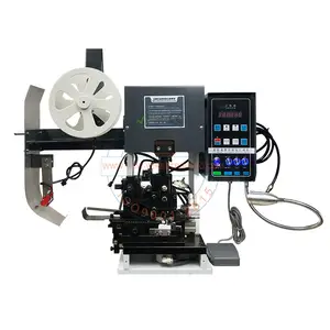 JCW-2TC Semi-auto cable peeling connector pressing device multi-core wires striping and round pin terminal crimping machine