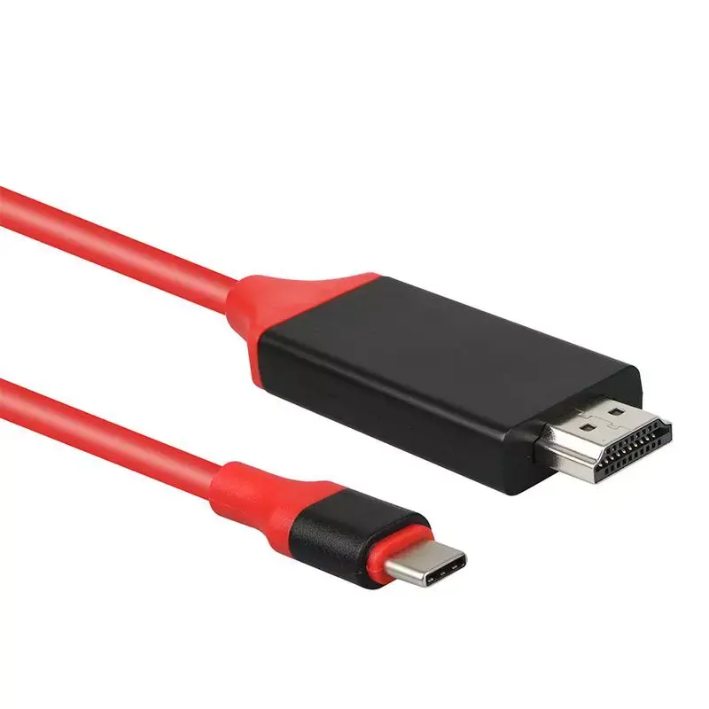 Hot selling factory supplying 2m type-c to hdmi cable for TV Mobile phones laptop high quality 4k usb3.1 usb c to hdmi cable