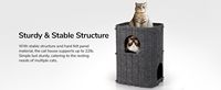 Cama para Gatos de Exterior al por Mayor, Casa para Mascotas, Ecológica y No Tóxica, Cama Cueva para Gatos de Plástico Fieltro de Última Generación