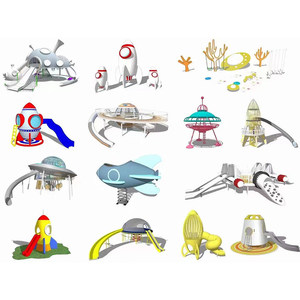 Parque de toboganes al aire libre, área escénica, equipo de entretenimiento, tobogán grande, equipo de diversión, tobogán infantil, expansión al aire libre - Product Image 5