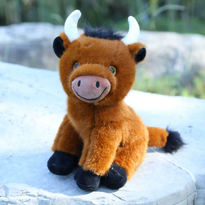 Pronta Consegna: Bambola Toro Dispettoso, Bambola Toro delle Highland, Bambola Bufalo Realistica, Peluche Stile Festa, Bambola Vitellino, Vendita all'Ingrosso - Product Image 6