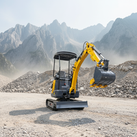 Mini-excavatrice de 3,5 tonnes avec chenilles rétractables, certifiée CE, accessoires en option, mini-excavatrice personnalisée
