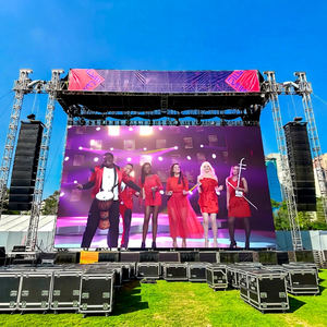 จอ LED วิดีโอวอลล์แบบพกพาให้เช่า สีสันสดใส สำหรับใช้งานกลางแจ้ง ฉากหลังเวทีแสดงผล LED รุ่น P1.95 P2.6 P2.9 P3.9 สำหรับงานอีเว้นท์ - Product Image 1