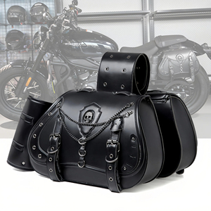 Borsa Posteriore Retrò per Moto Cruiser <span class=keywords><strong>Royal</strong></span> <span class=keywords><strong>Enfield</strong></span>, Borsa da Sella per Attrezzatura e Utensili per Moto Elettriche - Product Image 4