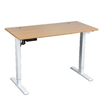 Table électrique à hauteur réglable pour ordinateur assis, cadre de bureau à moteur unique