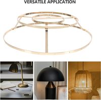 Kit de fixation robuste pour abat-jour en métal personnalisable, style tambour, avec support araignée de type américain pour luminaires suspendus DIY