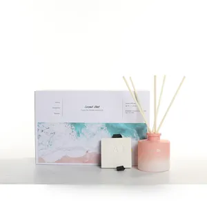 M & SENSE Elegan Tongkat Rotan Kayu Reed Diffuser Minyak Isi Ulang