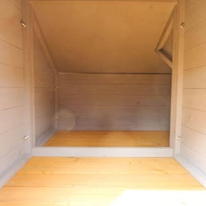 Lit de luxe imperméable pour animaux de compagnie en bois pour extérieur Maison pour chien Modèle solide Vente en gros - Product Image 6