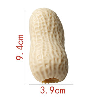 Jouet Squishy Géant en Forme d'Arachide, Coque Vide en TPR, Balle Anti-Stress à Remontée Lente, Artisanat DIY Creux de Décompression pour Enfants et Adultes