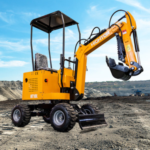 Excavatrice sur pneus HIGHTOP 1 tonne HT10L, équipement de construction compact multi-usages - Product Image 1