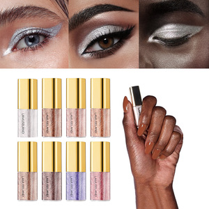Stylo fard à paupières liquide scintillant waterproof, couleur unique, pour carnations claires, idéal pour le maquillage de scène et de soirée - Product Image 1