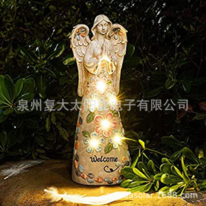 ไฟสวนโซลาร์แองเจิล 25 ซม. LED ตกแต่งภายนอกอาคาร กันน้ำ ตั้งพื้นได้ - Product Image 3