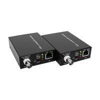 Adaptador EoC de 500M, Extensor IP sobre Coaxial de 10/100Mbps, Convertidor Ethernet a Coaxial Plug-and-Play para Sistema de Cámaras IP CCTV