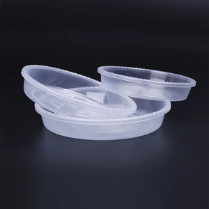 Runde Kunststoff-Blumentopfuntersetzer Pflanzentopf-Abtropfschale Transparent/Schwarz Wasserauffangschale Untersetzer Gartenbedarf - Product Image 4