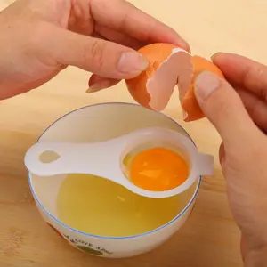 XH 10 pcs/set Egg Yolk Protein Separator Egg Filtro Cozinha Baking Acessórios Egg Holder