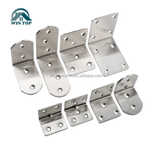 Support d'angle en L en acier inoxydable Win Top pour étagères en bois, tables, commodes et meubles - Product Image 3