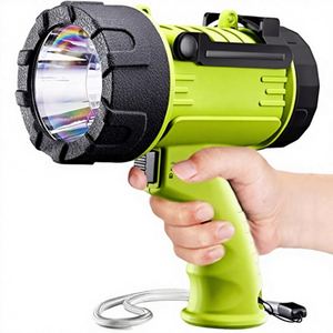 BUYSIGHT <b>Rechargeable</b> LED Spotlight <b>Flashlight</b> 1,000,000 Lumens Handheld Waterproof Hunting Lamp Red Filter (Camouflage Green) - Product Image 3